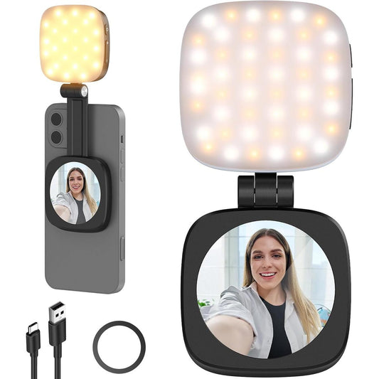 Da vida y brillo a tus fotos al instante- Luz Selfie Magnética Para Celulares