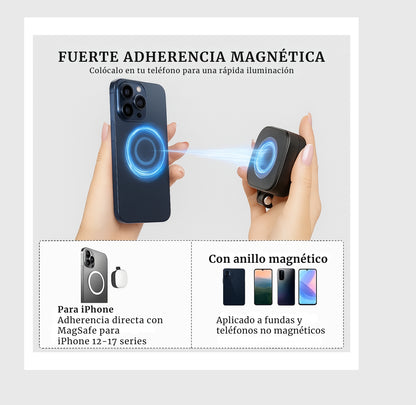 Da vida y brillo a tus fotos al instante- Luz Selfie Magnética Para Celulares